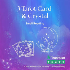 3 Tarot Cards & Crystal Reading