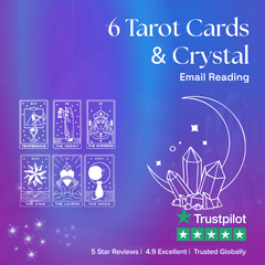 6 Tarot Cards & Crystal Reading