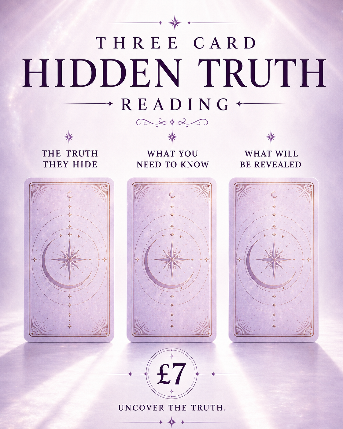 3 Card Hidden Truth Reading (E)