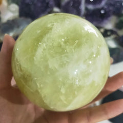 1.1kg Natural citrine Crystal sphere yellow quartz gemstone ball Reiki healing