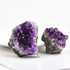 Amethyst Cluster Geode Natural Irregular Purple Quartz Stone Point Wand Energy Healing Mineral Crystal Rock Specimen Room Decor