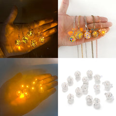 Russian Traditional Angel Wings Chime Necklace Essential Oil Diffuser Aromatherapy Pendant