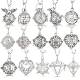Russian Traditional Angel Wings Chime Necklace Essential Oil Diffuser Aromatherapy Pendant