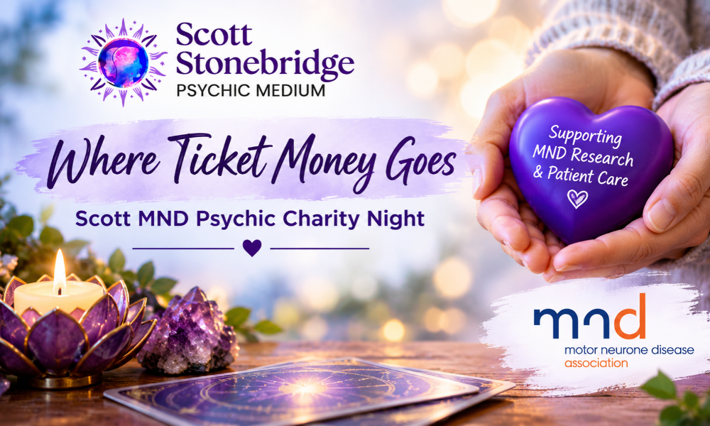 Where ticket money goes – Scott MND psychic charity night