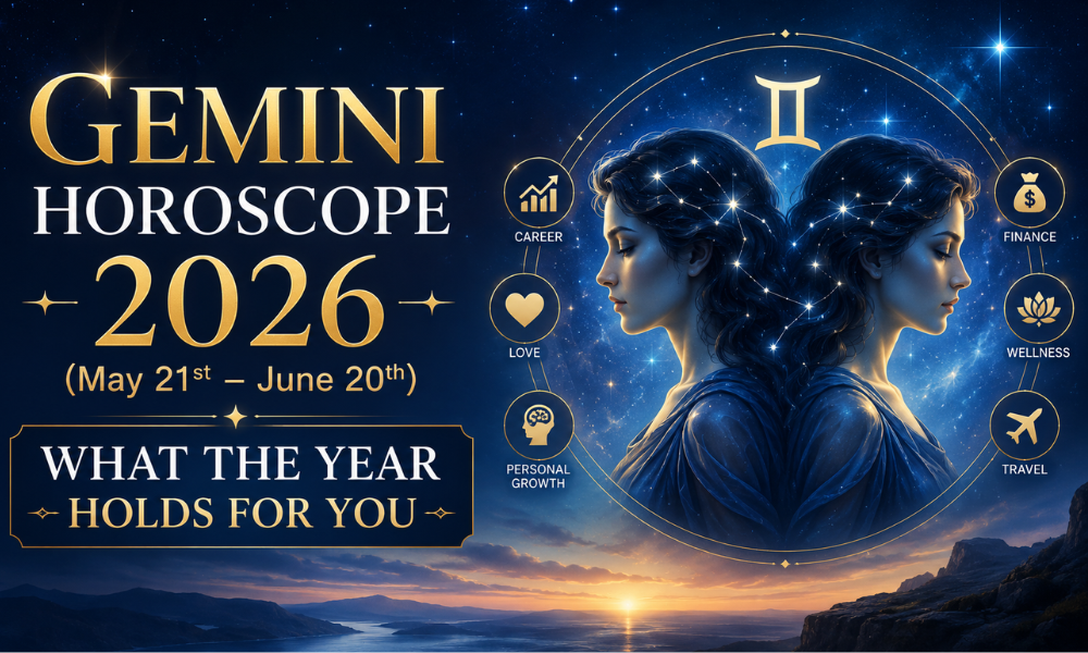 Gemini Horoscope 2026 (May 21st – June 20th):What the Year Holds for You