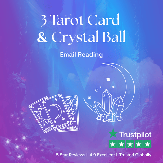 3 Tarot Cards & Crystal Reading