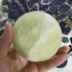 1.1kg Natural citrine Crystal sphere yellow quartz gemstone ball Reiki healing