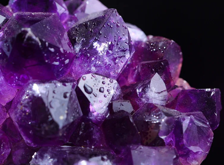 10-70g 30-50mm Amethyst Geode Natural Crystal Quartz Stone Wand Point Energy Healing Mineral Stone Rock Home Decor Geode