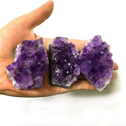 10-70g 30-50mm Amethyst Geode Natural Crystal Quartz Stone Wand Point Energy Healing Mineral Stone Rock Home Decor Geode