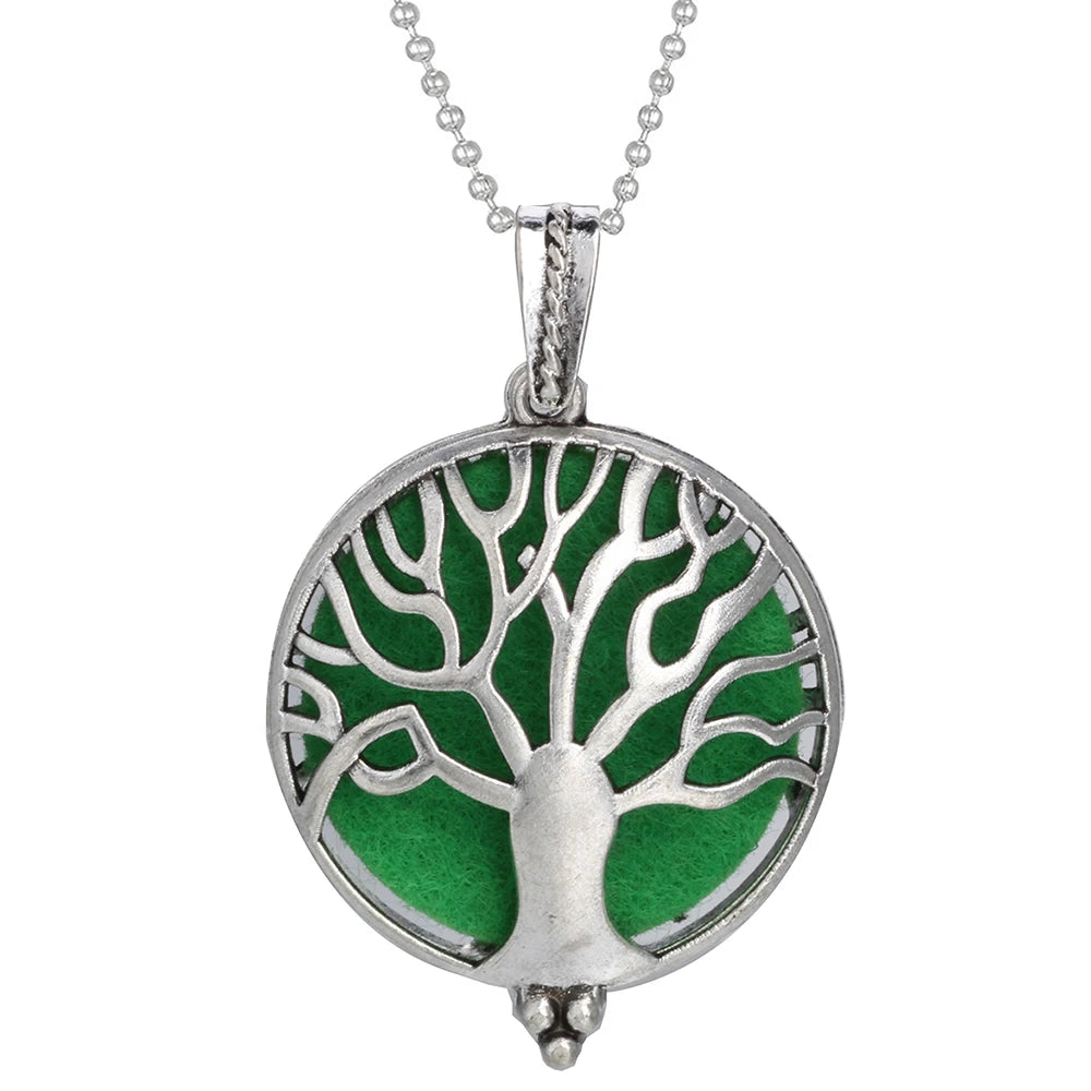 New Aromatherapy Diffuser Necklace Vintage Flower Butterfly Open Locket Aroma Pendant Perfume Essential Oil Diffuser Necklace