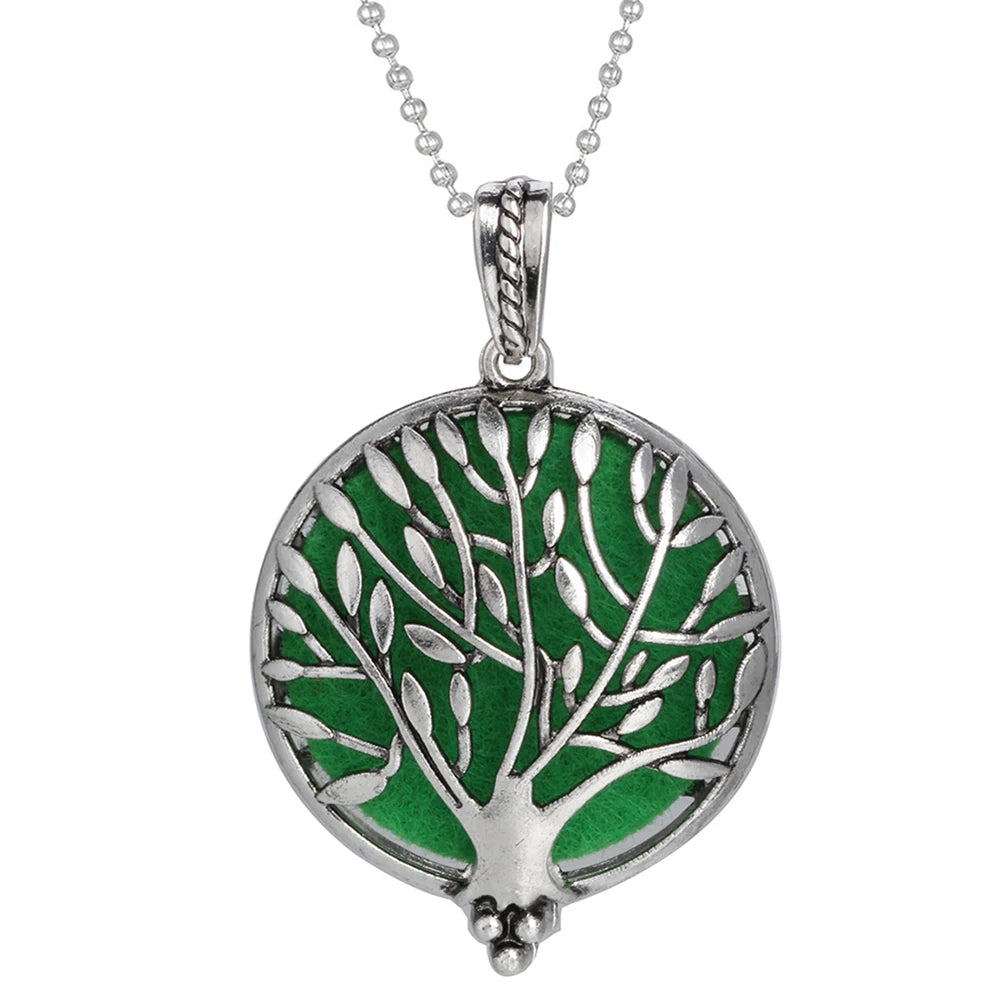 New Aromatherapy Diffuser Necklace Vintage Flower Butterfly Open Locket Aroma Pendant Perfume Essential Oil Diffuser Necklace