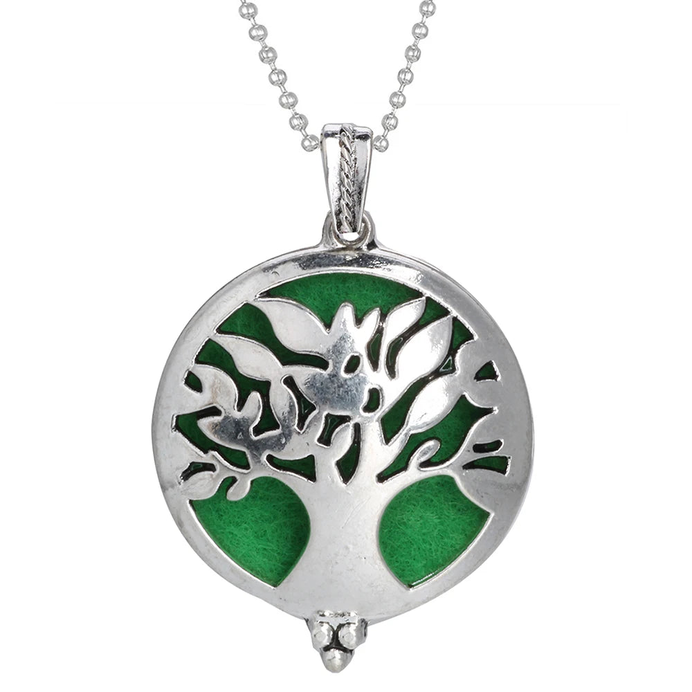 New Aromatherapy Diffuser Necklace Vintage Flower Butterfly Open Locket Aroma Pendant Perfume Essential Oil Diffuser Necklace