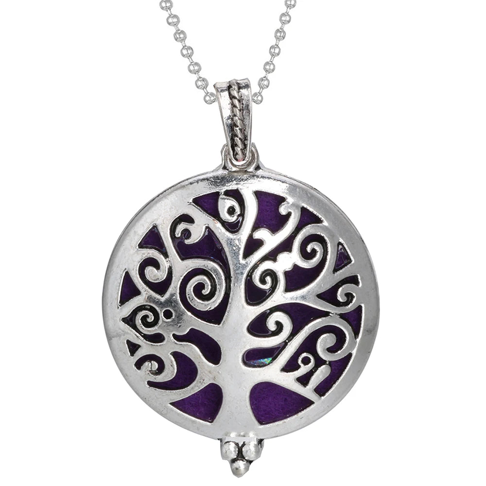 New Aromatherapy Diffuser Necklace Vintage Flower Butterfly Open Locket Aroma Pendant Perfume Essential Oil Diffuser Necklace