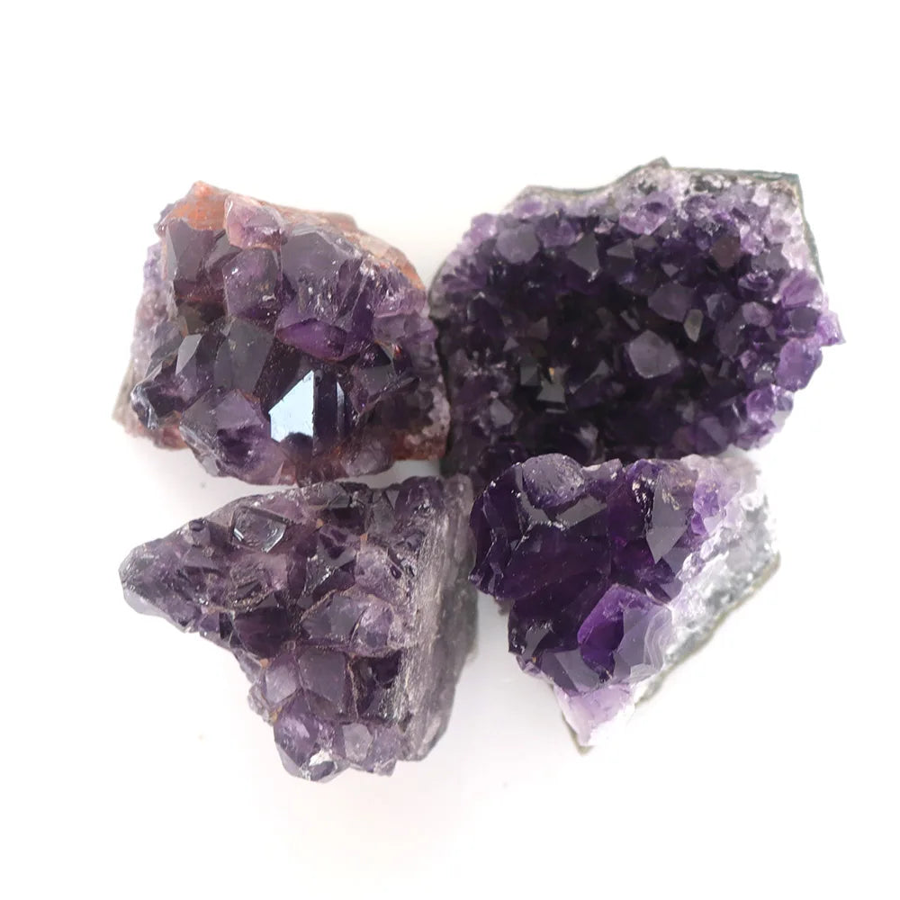 10-70g 30-50mm Amethyst Geode Natural Crystal Quartz Stone Wand Point Energy Healing Mineral Stone Rock Home Decor Geode