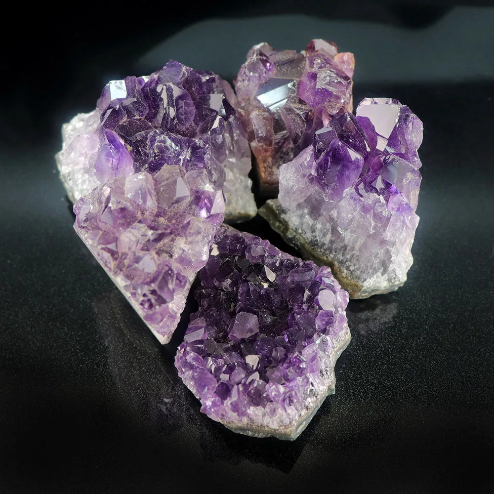10-70g 30-50mm Amethyst Geode Natural Crystal Quartz Stone Wand Point Energy Healing Mineral Stone Rock Home Decor Geode
