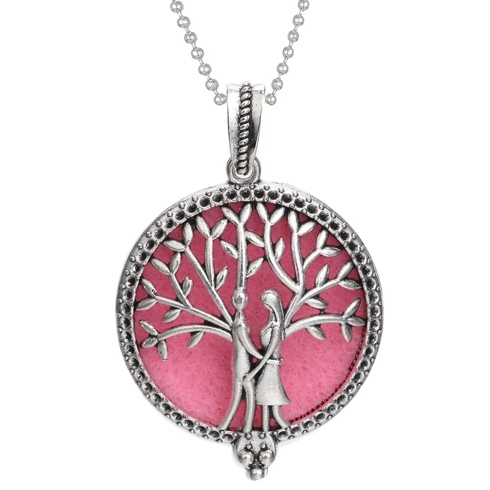 New Aromatherapy Diffuser Necklace Vintage Flower Butterfly Open Locket Aroma Pendant Perfume Essential Oil Diffuser Necklace