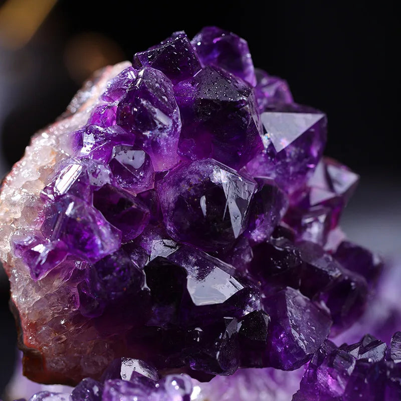 10-70g 30-50mm Amethyst Geode Natural Crystal Quartz Stone Wand Point Energy Healing Mineral Stone Rock Home Decor Geode