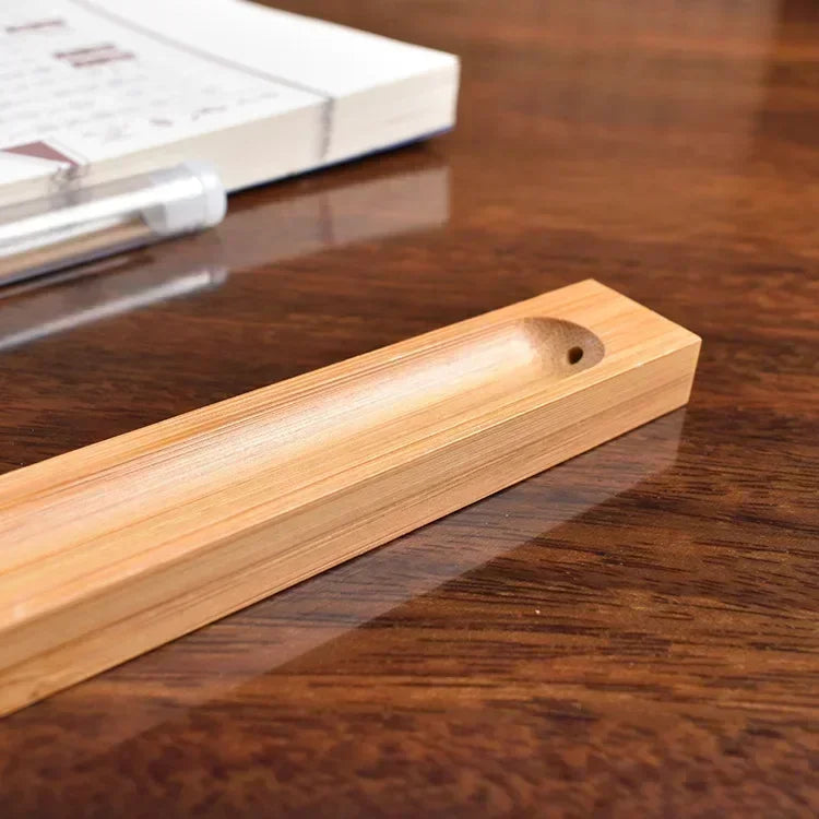 23cm Wood Sandalwood Coil Base Home Line Incense Burner Wooden Incense Stick Holder Decoration Crafts