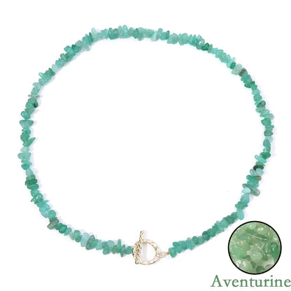 Natural Stone Choker Necklace