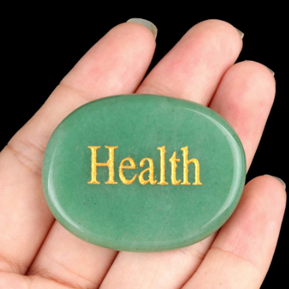 Thumb Worry Stone Oval Quartz Healing Crystal Chakra & Natural Gemstone Decor