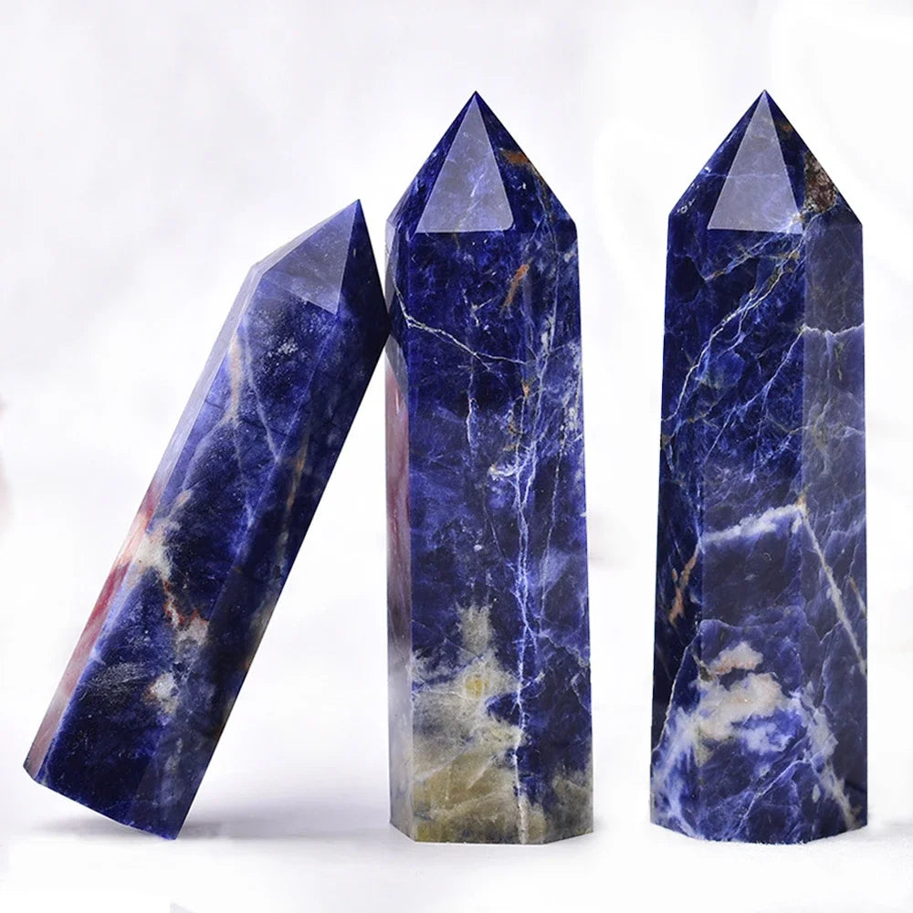Natural Point Wand Rose Quartz & Amethyst Crystal for Healing and Home Decor
