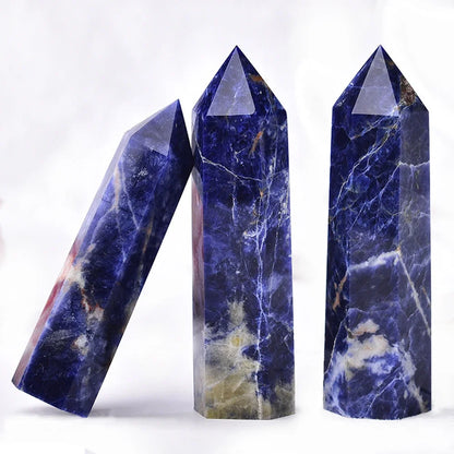 Natural Point Wand Rose Quartz & Amethyst Crystal for Healing and Home Decor