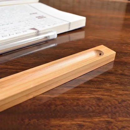 23cm Wood Sandalwood Coil Base Home Line Incense Burner Wooden Incense Stick Holder Decoration Crafts