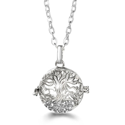 Russia Tradition Chime Exquisite Angel Wings Caller Necklace Essential Oil Diffuser Pregnant Woman Aromatherapy Pendant Jewelry