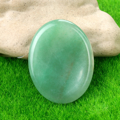 Thumb Worry Stone Oval Quartz Healing Crystal Chakra & Natural Gemstone Decor