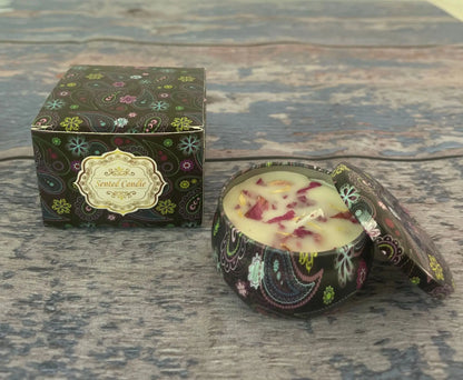 Soybean Wax Dried Flower Scented Candle – Calming Floral Aroma for Energy & Balance