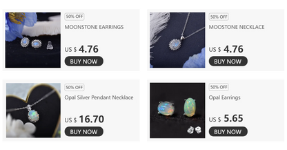 ITSMOS Natural Labradorite Moonstone Pendant Necklace Simple Round Rose Quartz Amethyst Stone Elegant Jewelry for Women Romatic