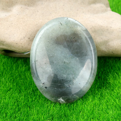 Thumb Worry Stone Oval Quartz Healing Crystal Chakra & Natural Gemstone Decor