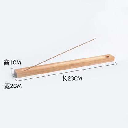 23cm Wood Sandalwood Coil Base Home Line Incense Burner Wooden Incense Stick Holder Decoration Crafts
