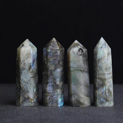 Natural Point Wand Rose Quartz & Amethyst Crystal for Healing and Home Decor