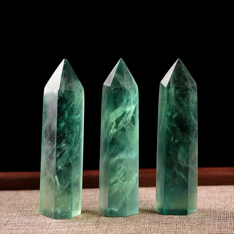Natural Point Wand Rose Quartz & Amethyst Crystal for Healing and Home Decor