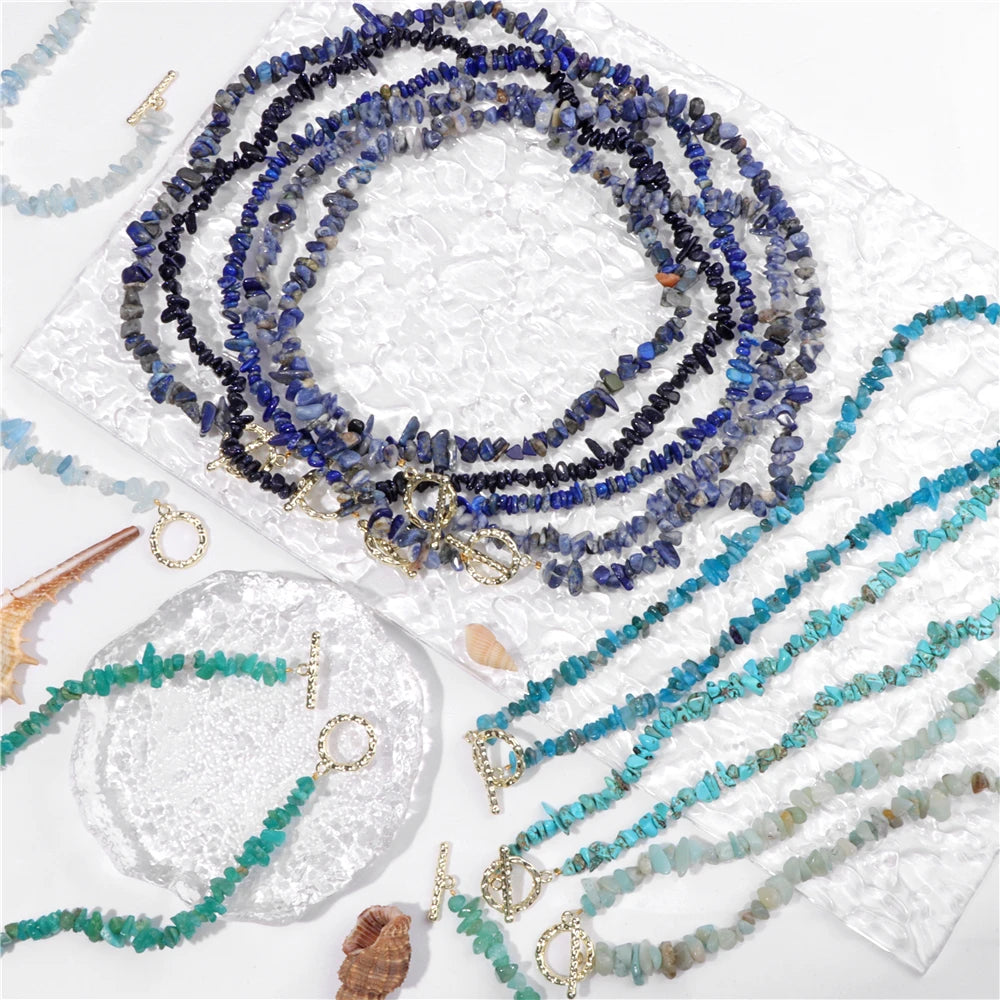Natural Stone Choker Necklace