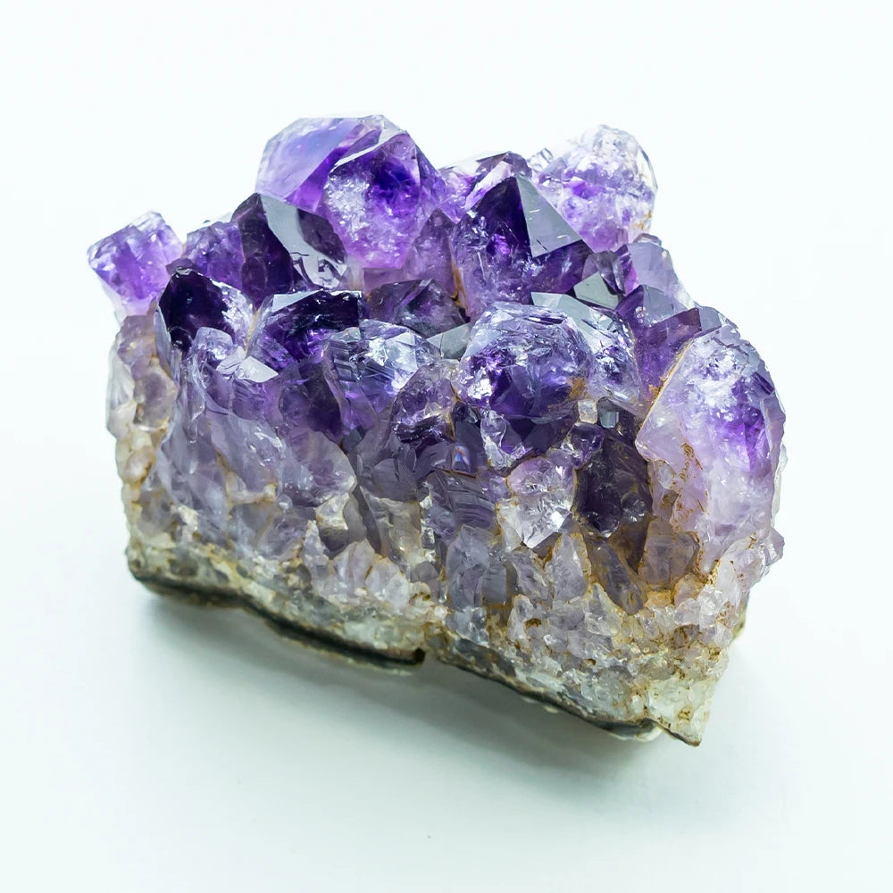Amethyst Cluster Geode Natural Irregular Purple Quartz Stone Point Wand Energy Healing Mineral Crystal Rock Specimen Room Decor