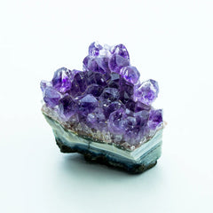 Amethyst Cluster Geode Natural Irregular Purple Quartz Stone Point Wand Energy Healing Mineral Crystal Rock Specimen Room Decor