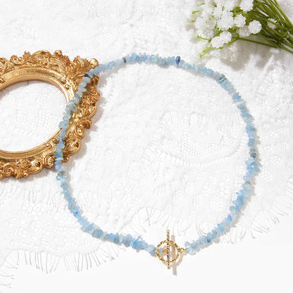 Natural Stone Choker Necklace