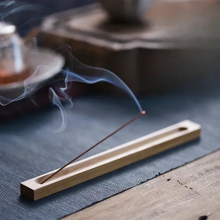 23cm Wood Sandalwood Coil Base Home Line Incense Burner Wooden Incense Stick Holder Decoration Crafts