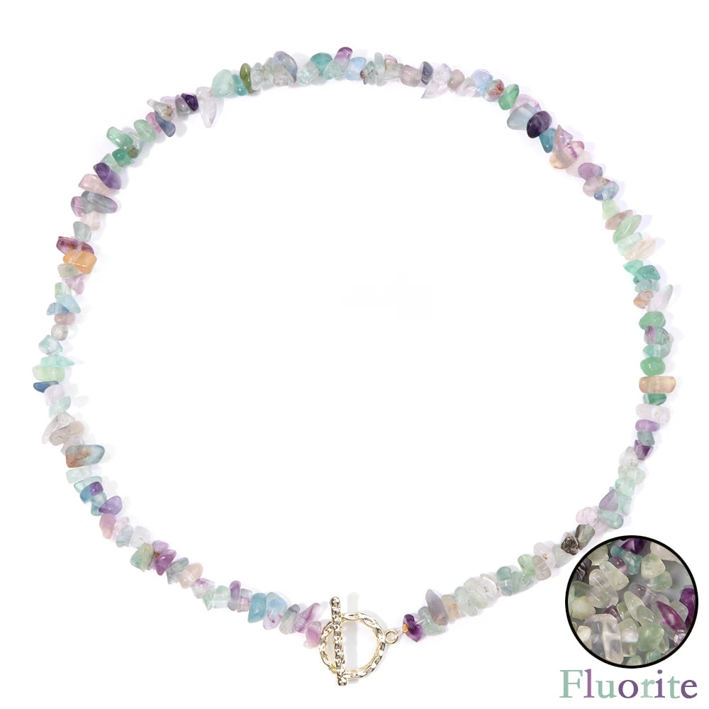 Natural Stone Choker Necklace