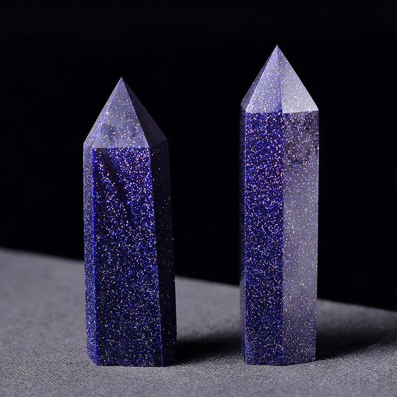 Natural Point Wand Rose Quartz & Amethyst Crystal for Healing and Home Decor