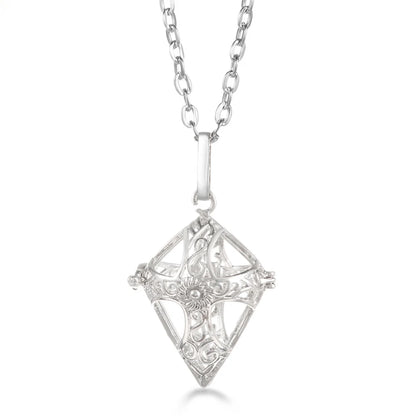 Russia Tradition Chime Exquisite Angel Wings Caller Necklace Essential Oil Diffuser Pregnant Woman Aromatherapy Pendant Jewelry