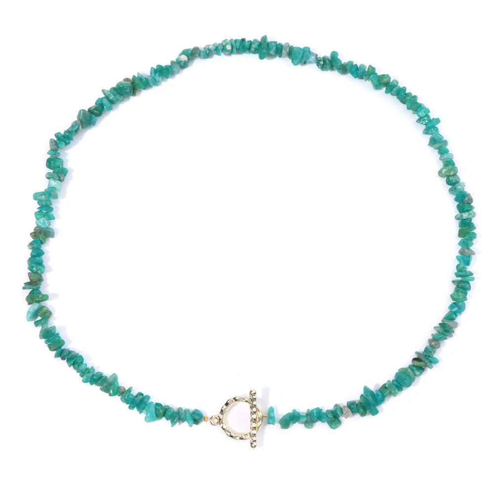 Natural Stone Choker Necklace