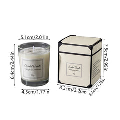 Aromatherapy Candle Premium Gift Box Glass Handmade Soy Wax Smokeless Creative Aromatherapy Candle Companion Gift
