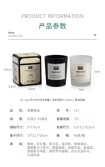 1Pc Modern European Plant Scent Aromatherapy Candle Living Room Bedroom Air Purification Enduring Fragrance Candle Cups Decor