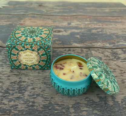 Soybean Wax Dried Flower Scented Candle – Calming Floral Aroma for Energy & Balance