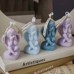 Kawaii Angel Candles Soy Wax Home Decoration Wedding Gifts Romantic Dinner Candles for Party