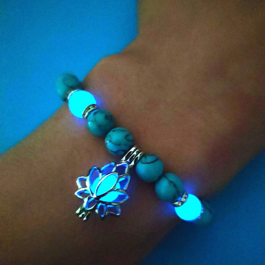 4 Various Natural Beaded Glowing Bracelet