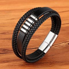 69 Various Leather Stainless Steel Braided Bracelet